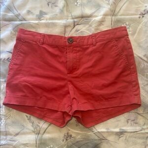 Coral Red Cotton Shorts – Sears, Size 4